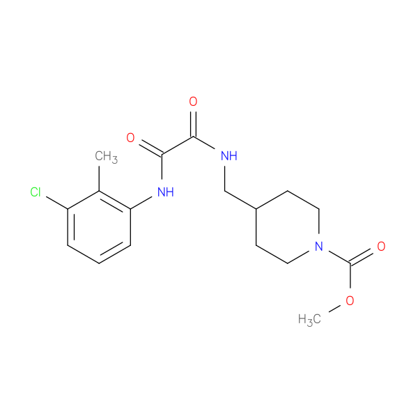 methyl 4-({[(3-chloro-2-methylphenyl)carbamoyl]formamido}methyl)piperidine-1-carboxylate