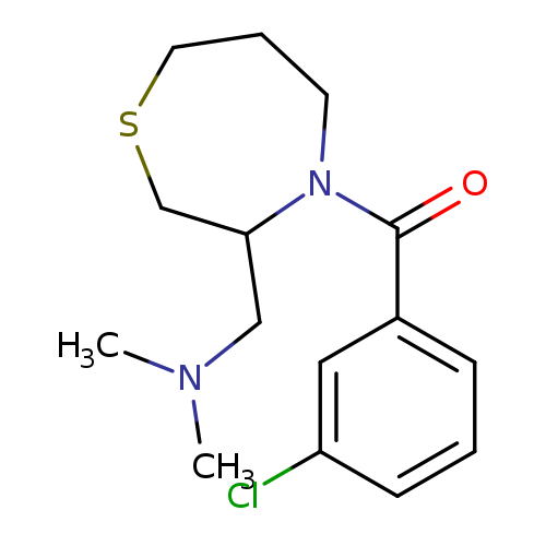 {[4-(3-chlorobenzoyl)-1,4-thiazepan-3-yl]methyl}dimethylamine