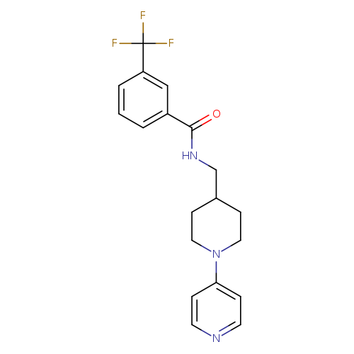 N-{[1-(pyridin-4-yl)piperidin-4-yl]methyl}-3-(trifluoromethyl)benzamide