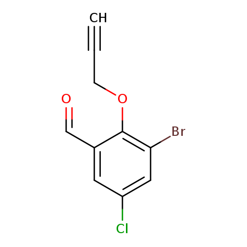 3-bromo-5-chloro-2-(prop-2-yn-1-yloxy)benzaldehyde