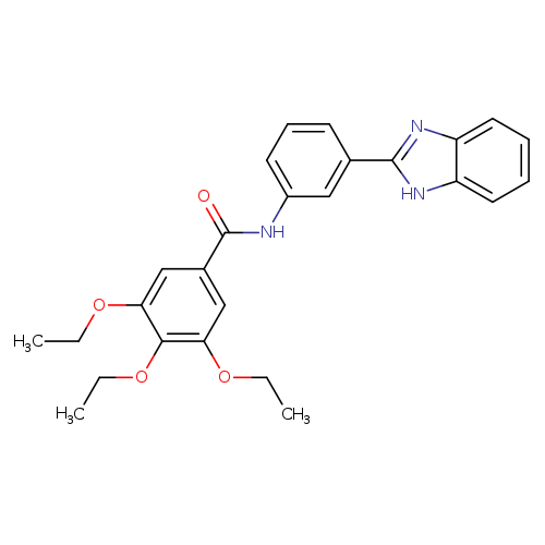 N-[3-(1H-1,3-benzodiazol-2-yl)phenyl]-3,4,5-triethoxybenzamide