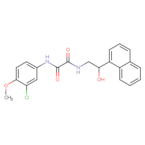 N'-(3-chloro-4-methoxyphenyl)-N-[2-hydroxy-2-(naphthalen-1-yl)ethyl]ethanediamide