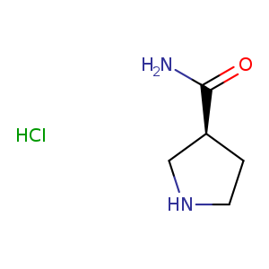 3-Pyrrolidinecarboxamide, hydrochloride (1:1), (3S)-