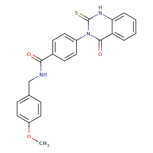 N-[(4-methoxyphenyl)methyl]-4-(4-oxo-2-sulfanylidene-1,2,3,4-tetrahydroquinazolin-3-yl)benzamide