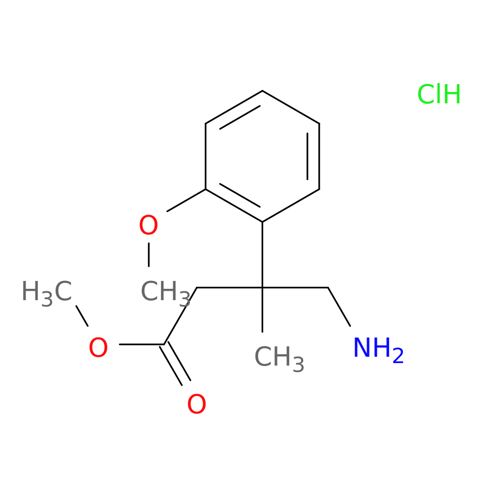 methyl 4-amino-3-(2-methoxyphenyl)-3-methylbutanoate hydrochloride