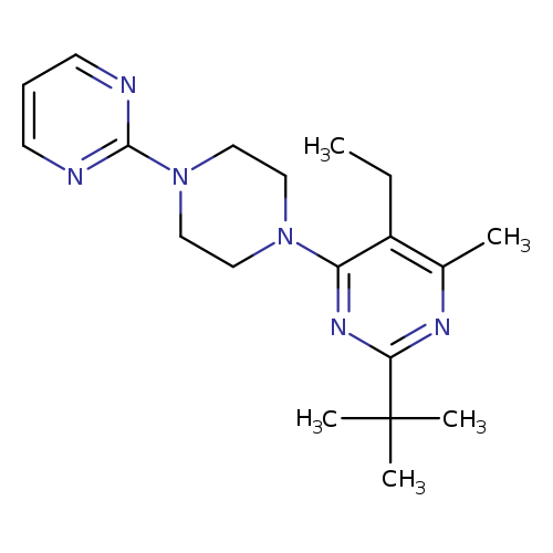 2-tert-butyl-5-ethyl-4-methyl-6-[4-(pyrimidin-2-yl)piperazin-1-yl]pyrimidine