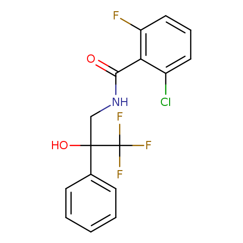 2-chloro-6-fluoro-N-(3,3,3-trifluoro-2-hydroxy-2-phenylpropyl)benzamide