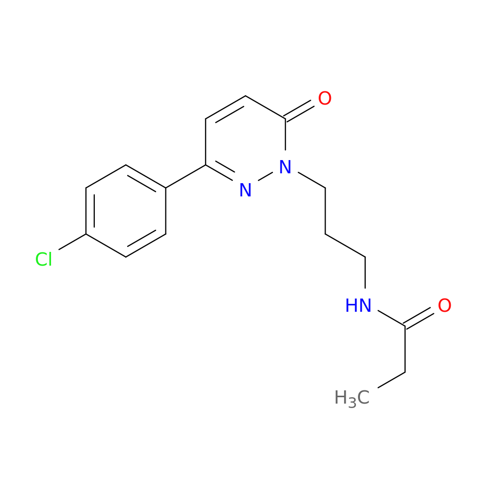 N-{3-[3-(4-chlorophenyl)-6-oxo-1,6-dihydropyridazin-1-yl]propyl}propanamide