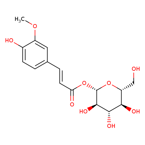 b-D-Glucopyranose, 1-[3-(4-hydroxy-3-methoxyphenyl)-2-propenoate]