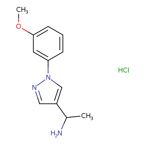(1-[1-(3-Methoxyphenyl)-1h-pyrazol-4-yl]ethyl)amine hydrochloride
