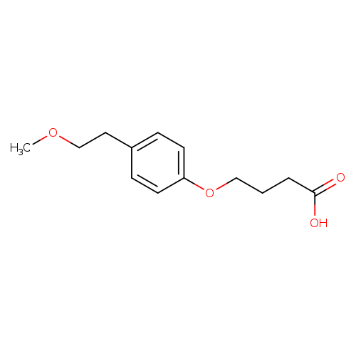 4-[4-(2-methoxyethyl)phenoxy]butanoic acid