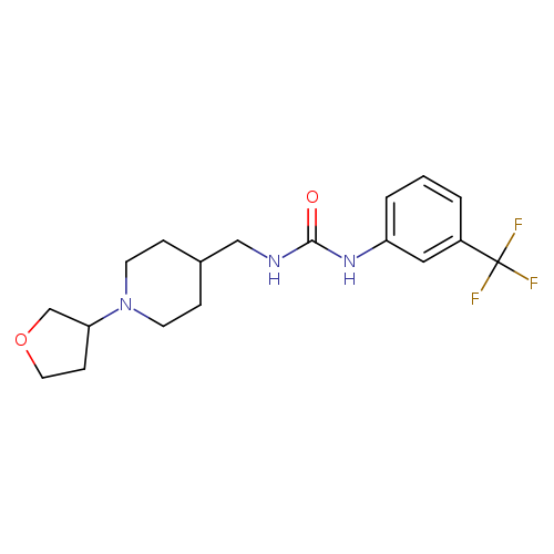 3-{[1-(oxolan-3-yl)piperidin-4-yl]methyl}-1-[3-(trifluoromethyl)phenyl]urea