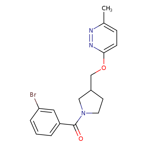 3-{[1-(3-bromobenzoyl)pyrrolidin-3-yl]methoxy}-6-methylpyridazine