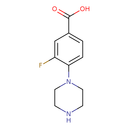 Benzoic acid, 3-fluoro-4-(1-piperazinyl)-