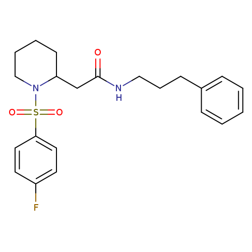 2-[1-(4-fluorobenzenesulfonyl)piperidin-2-yl]-N-(3-phenylpropyl)acetamide