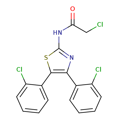 N-[bis(2-chlorophenyl)-1,3-thiazol-2-yl]-2-chloroacetamide