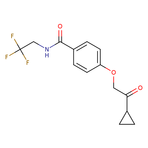 4-(2-cyclopropyl-2-oxoethoxy)-N-(2,2,2-trifluoroethyl)benzamide