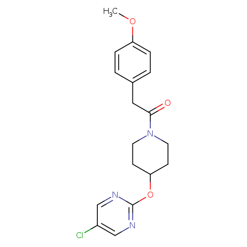 1-{4-[(5-chloropyrimidin-2-yl)oxy]piperidin-1-yl}-2-(4-methoxyphenyl)ethan-1-one