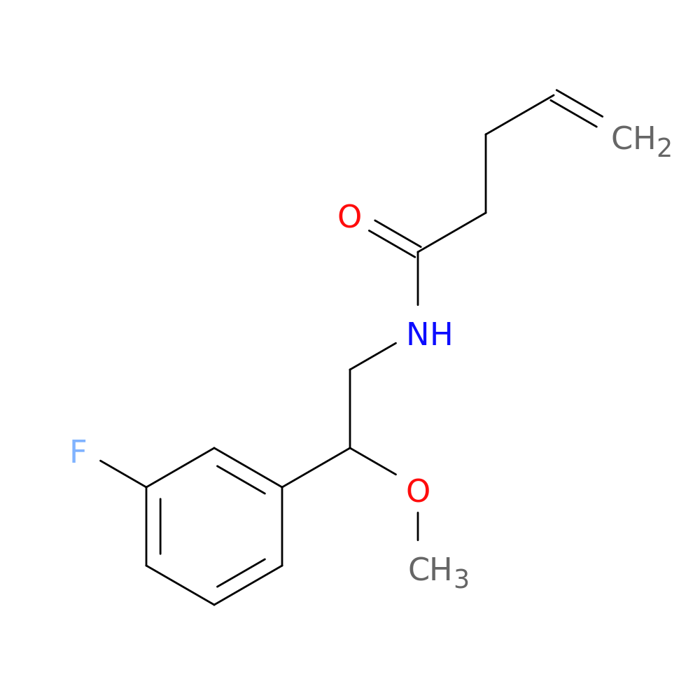 N-[2-(3-fluorophenyl)-2-methoxyethyl]pent-4-enamide