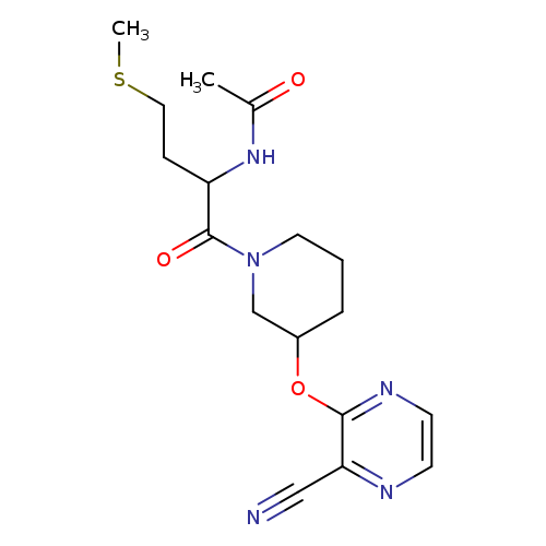 N-(1-{3-[(3-cyanopyrazin-2-yl)oxy]piperidin-1-yl}-4-(methylsulfanyl)-1-oxobutan-2-yl)acetamide