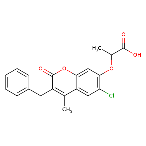 2-[(3-Benzyl-6-chloro-4-methyl-2-oxo-2h-chromen-7-yl)oxy]propanoic acid