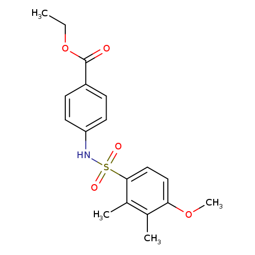 ethyl 4-(4-methoxy-2,3-dimethylbenzenesulfonamido)benzoate
