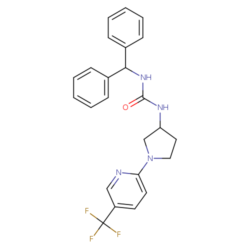 1-(diphenylmethyl)-3-{1-[5-(trifluoromethyl)pyridin-2-yl]pyrrolidin-3-yl}urea