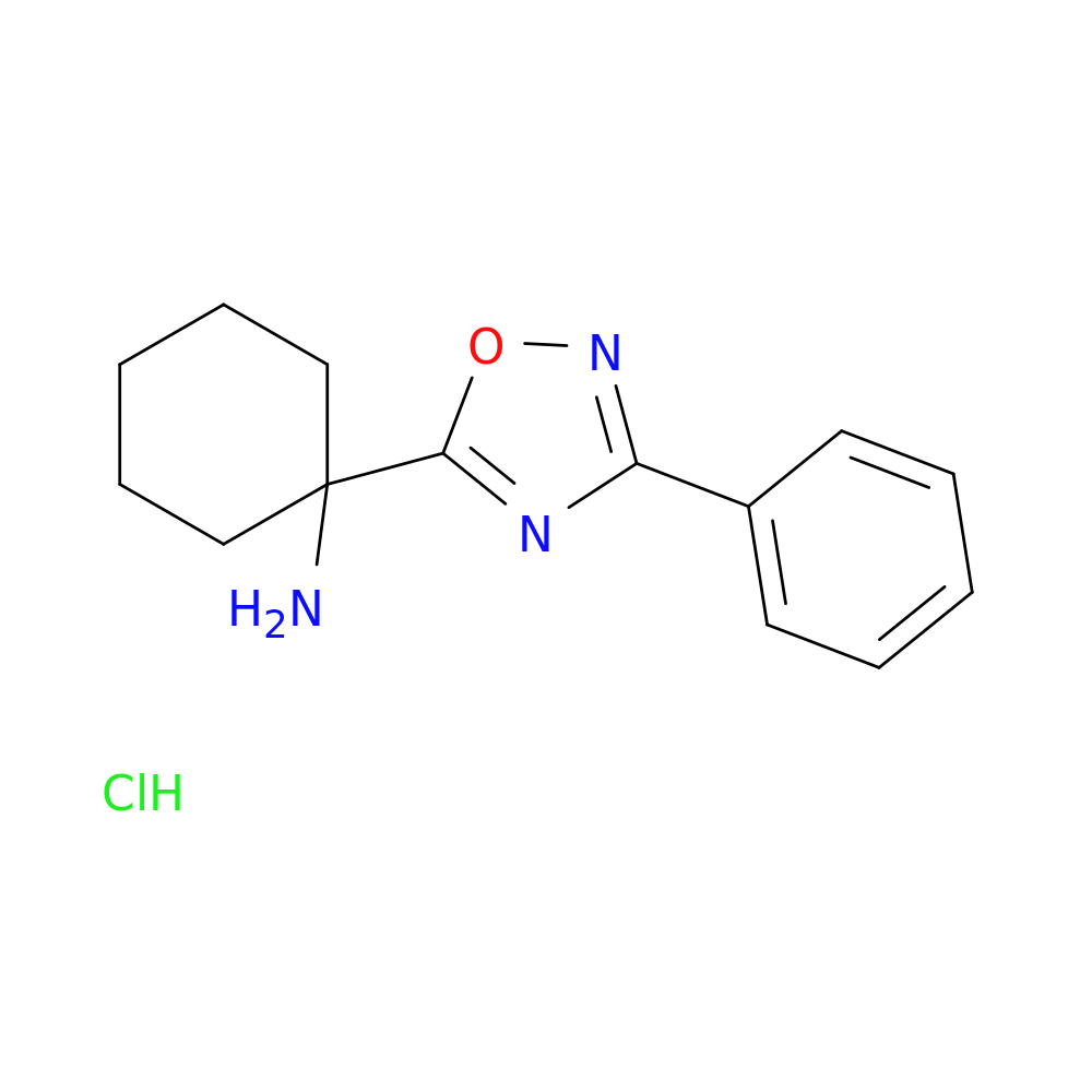 [1-(3-Phenyl-1,2,4-oxadiazol-5-yl)cyclohexyl]amine hydrochloride