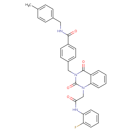 4-[(1-{[(2-fluorophenyl)carbamoyl]methyl}-2,4-dioxo-1,2,3,4-tetrahydroquinazolin-3-yl)methyl]-N-[(4-methylphenyl)methyl]benzamide