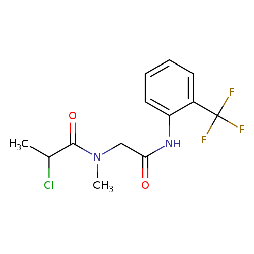 2-chloro-N-methyl-N-({[2-(trifluoromethyl)phenyl]carbamoyl}methyl)propanamide