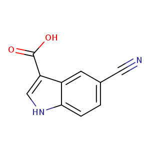 1H-Indole-3-carboxylic acid, 5-cyano-