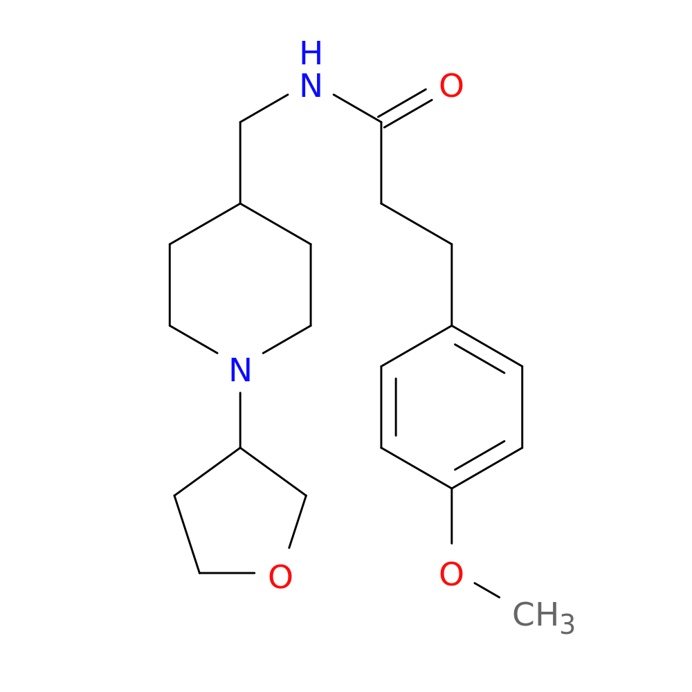 3-(4-methoxyphenyl)-N-{[1-(oxolan-3-yl)piperidin-4-yl]methyl}propanamide