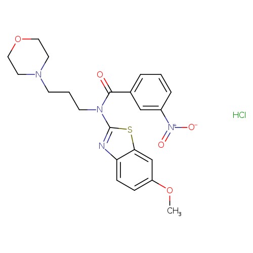 N-(6-methoxy-1,3-benzothiazol-2-yl)-N-[3-(morpholin-4-yl)propyl]-3-nitrobenzamide hydrochloride