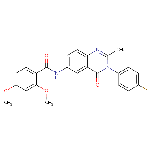 N-[3-(4-fluorophenyl)-2-methyl-4-oxo-3,4-dihydroquinazolin-6-yl]-2,4-dimethoxybenzamide