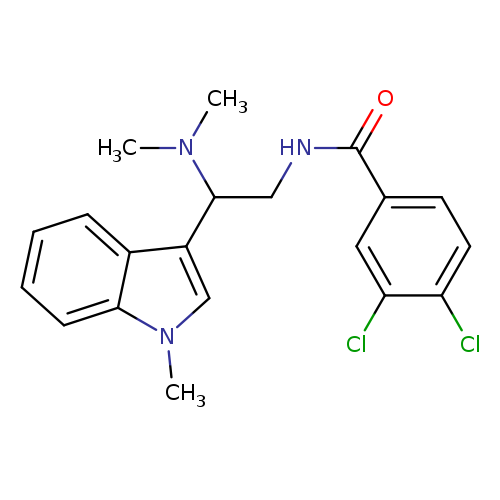 3,4-dichloro-N-[2-(dimethylamino)-2-(1-methyl-1H-indol-3-yl)ethyl]benzamide