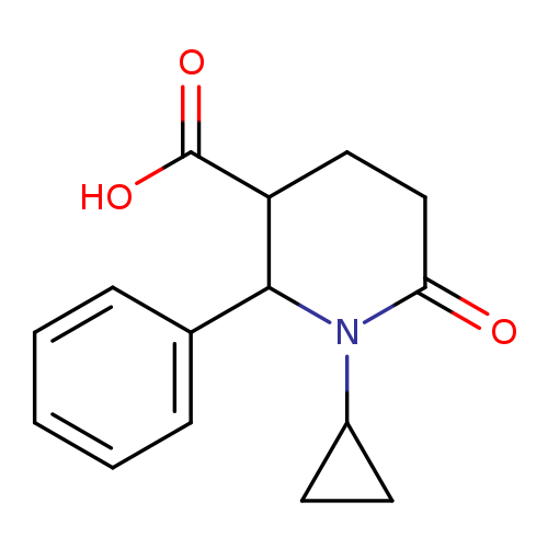 1-Cyclopropyl-6-oxo-2-phenylpiperidine-3-carboxylic acid