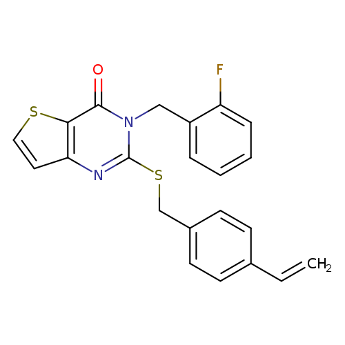 2-{[(4-ethenylphenyl)methyl]sulfanyl}-3-[(2-fluorophenyl)methyl]-3H,4H-thieno[3,2-d]pyrimidin-4-one