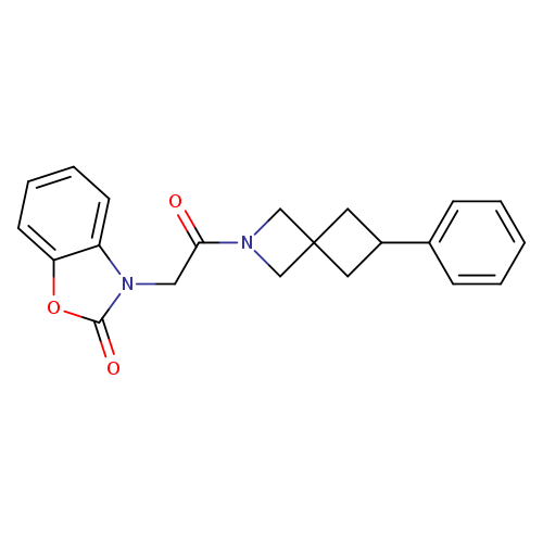 3-(2-oxo-2-{6-phenyl-2-azaspiro[3.3]heptan-2-yl}ethyl)-2,3-dihydro-1,3-benzoxazol-2-one