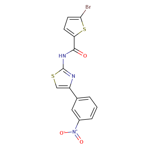 5-bromo-N-[4-(3-nitrophenyl)-1,3-thiazol-2-yl]thiophene-2-carboxamide