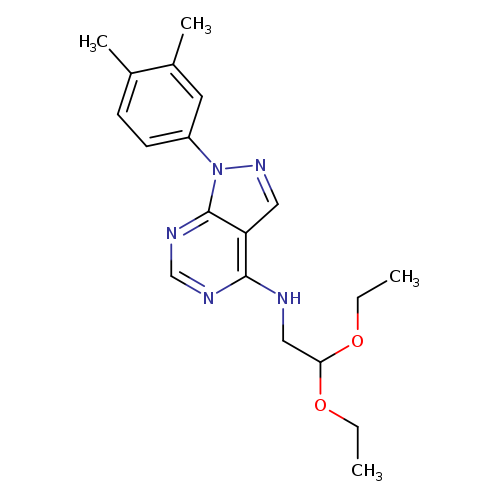 N-(2,2-diethoxyethyl)-1-(3,4-dimethylphenyl)-1H-pyrazolo[3,4-d]pyrimidin-4-amine