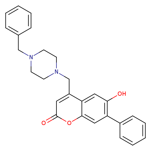 4-[(4-benzylpiperazin-1-yl)methyl]-6-hydroxy-7-phenyl-2H-chromen-2-one