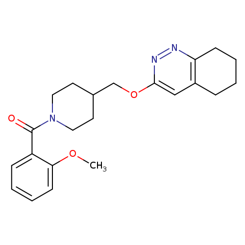 3-{[1-(2-methoxybenzoyl)piperidin-4-yl]methoxy}-5,6,7,8-tetrahydrocinnoline