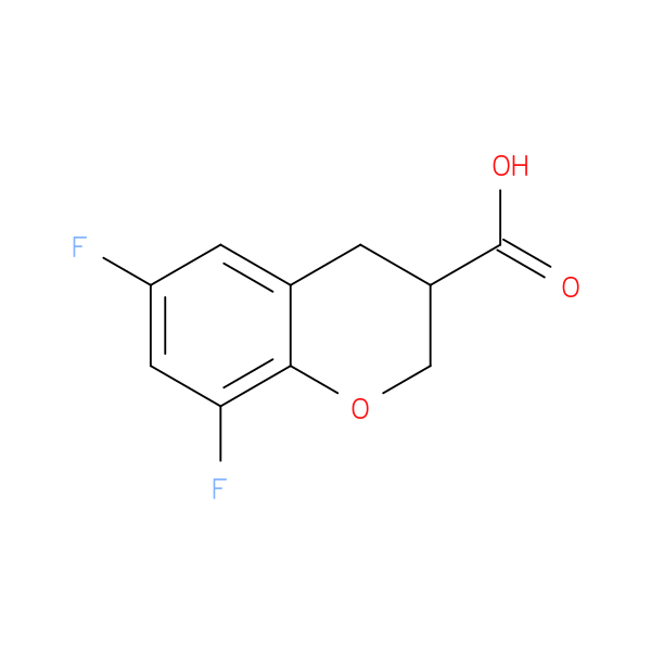6,8-difluoro-3,4-dihydro-2H-1-benzopyran-3-carboxylic acid