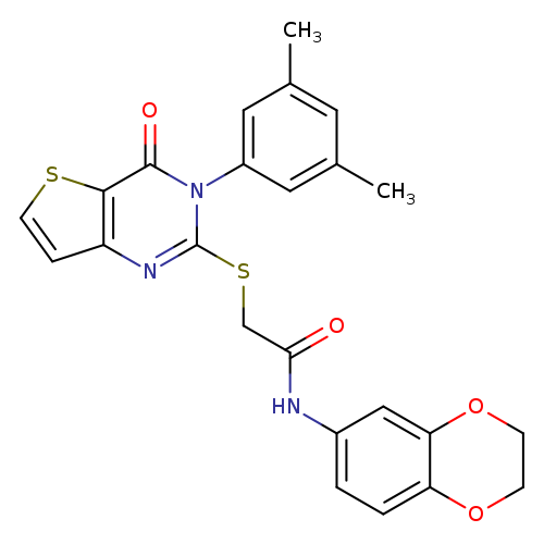 N-(2,3-dihydro-1,4-benzodioxin-6-yl)-2-{[3-(3,5-dimethylphenyl)-4-oxo-3H,4H-thieno[3,2-d]pyrimidin-2-yl]sulfanyl}acetamide