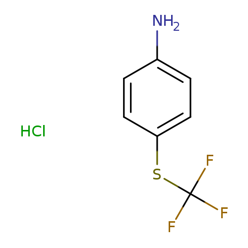 4-[(trifluoromethyl)sulfanyl]aniline hydrochloride