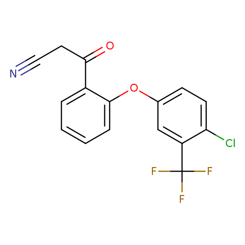 3-{2-[4-chloro-3-(trifluoromethyl)phenoxy]phenyl}-3-oxopropanenitrile