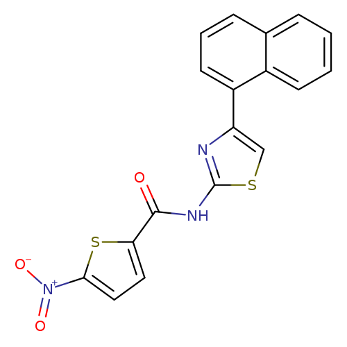 N-[4-(naphthalen-1-yl)-1,3-thiazol-2-yl]-5-nitrothiophene-2-carboxamide