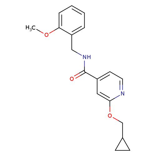 2-(cyclopropylmethoxy)-N-[(2-methoxyphenyl)methyl]pyridine-4-carboxamide