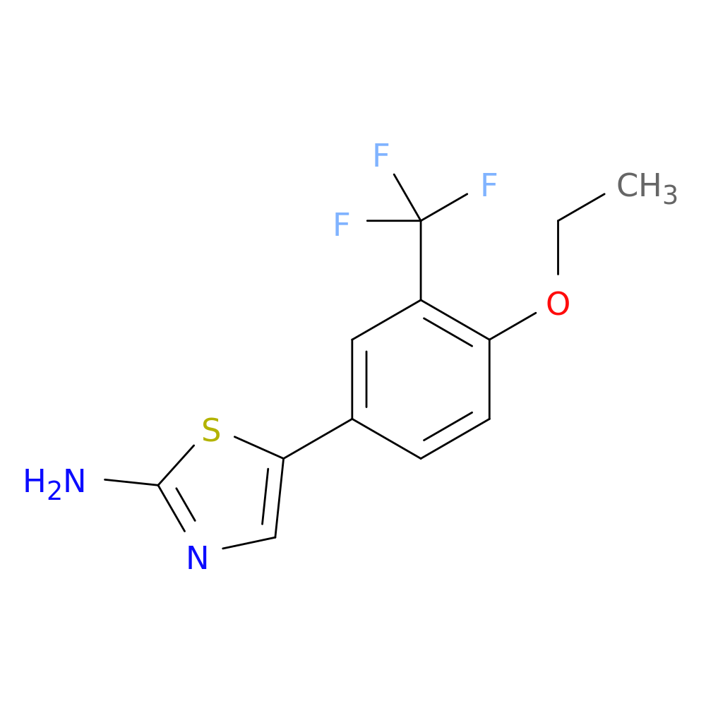 5-(4-ethoxy-3-(trifluoromethyl)phenyl)thiazol-2-amine