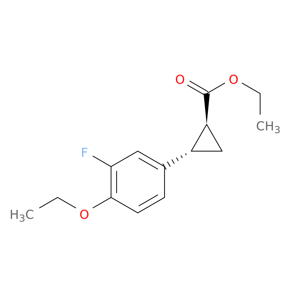 Ethyl (1S,2S)-rel-2-(4-ethoxy-3-fluorophenyl)cyclopropane-1-carboxylate